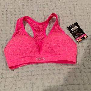 Pink Push-up Sports Bra